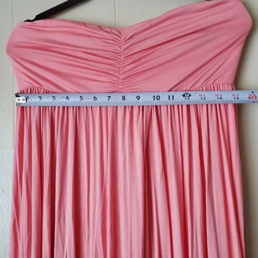 Pinkblush maternity maxi dress Pink Strapless Open Photoshoot Size XL New - Picture 12 of 13